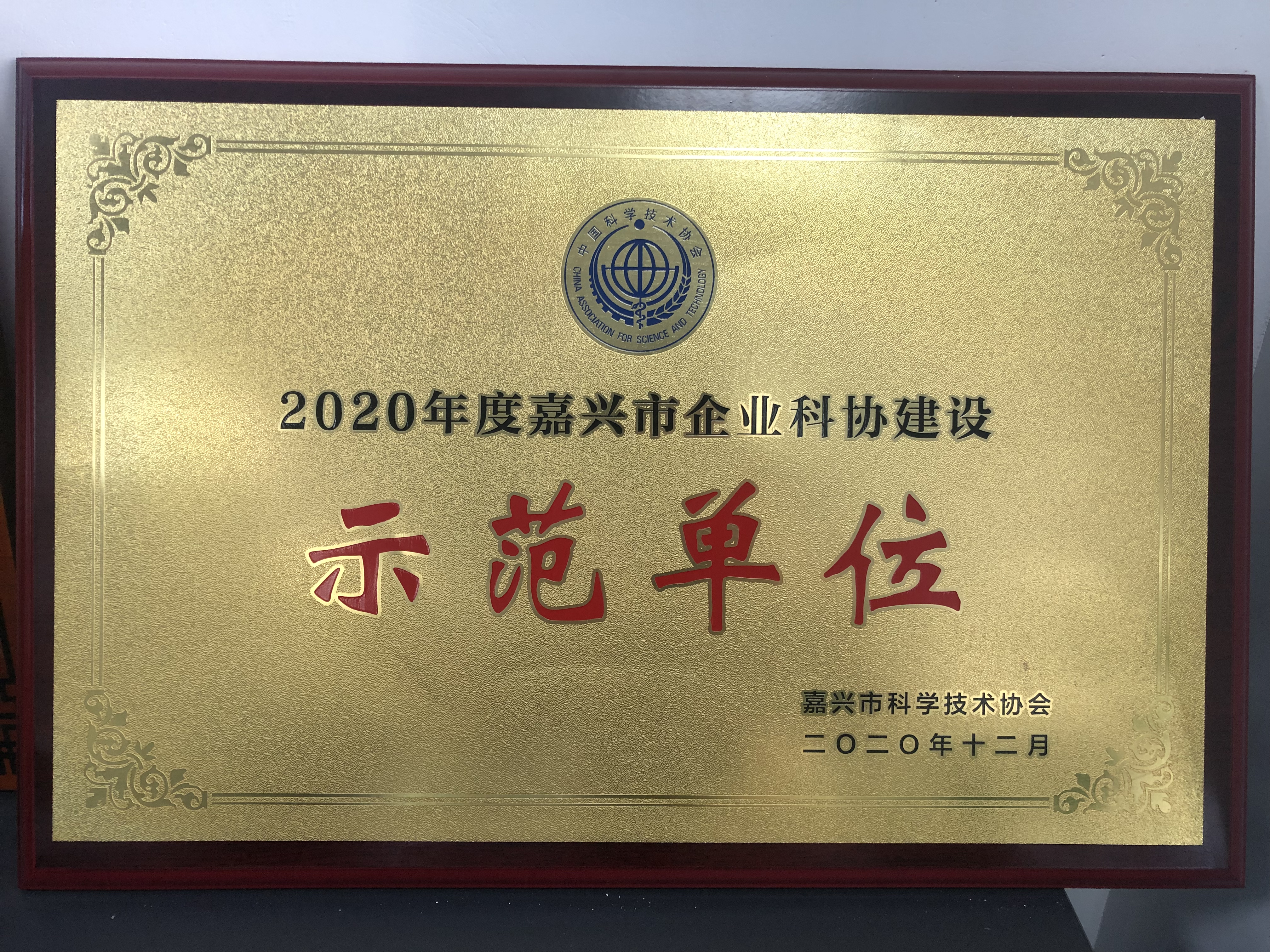 嘉興市企業科協建設“示范單位”
